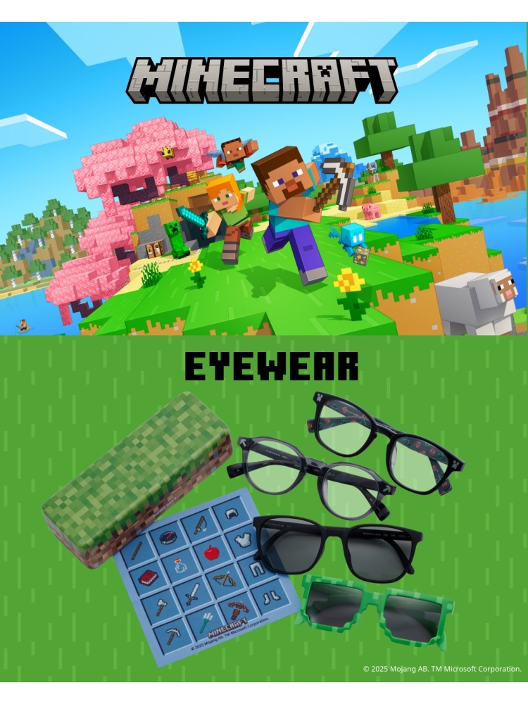 MINECRAFT(マインクラフト) EYEWEAR 発売のご案内