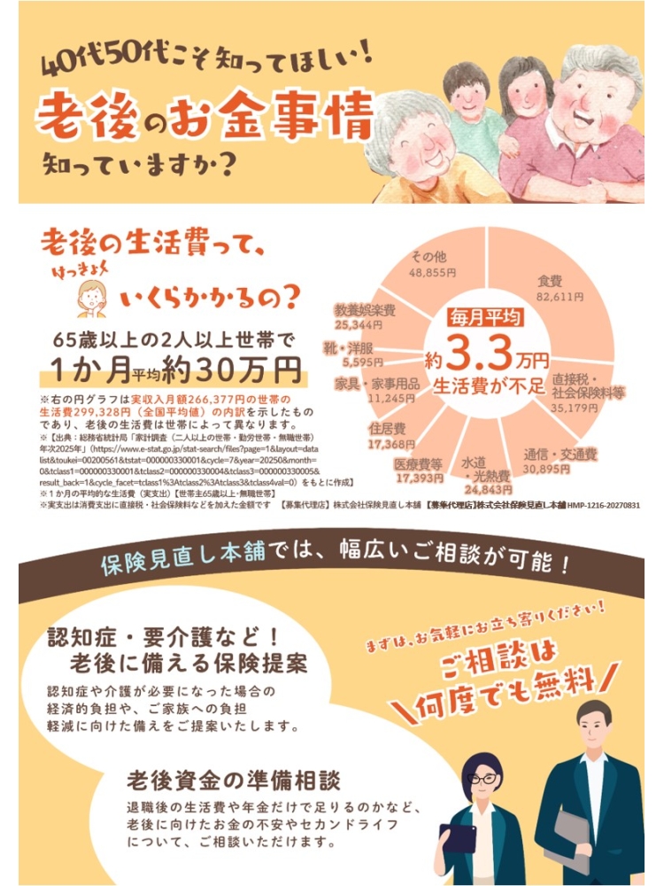 介護・認知症に備える！